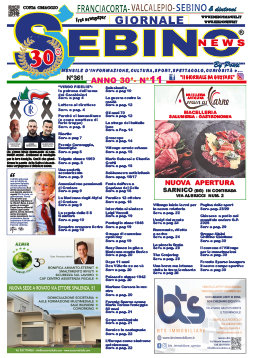 Copertina Sebino News                             